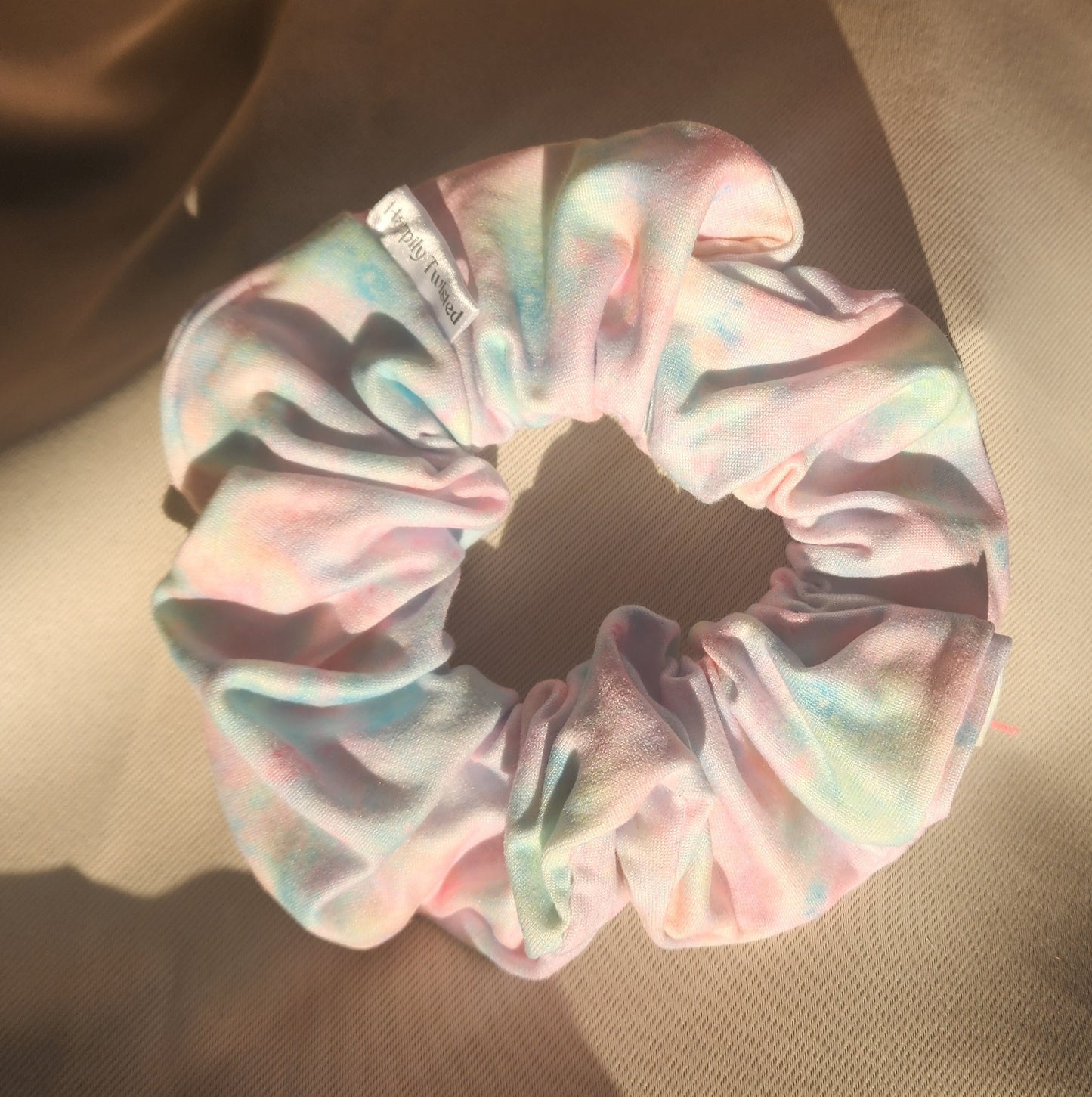 Multicolored Tie-dye Scrunchie