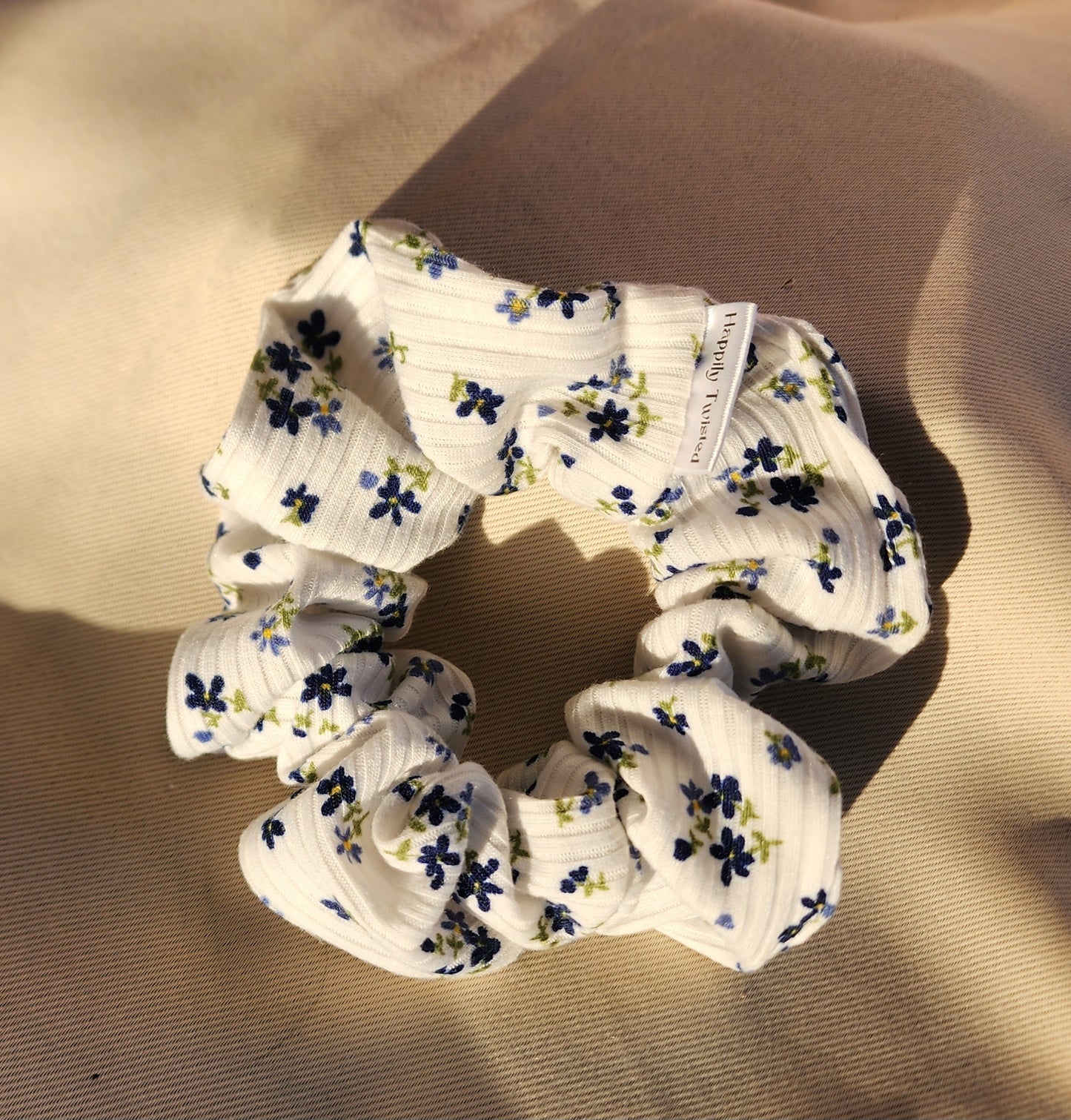 Floral scrunchie